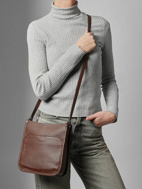 Cross Body Tas Confort Leder Hexagona Bruin confort 466120 ander zicht 1